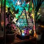 1PC Usb-powered Bohemian Lamp Starry Sky Night Lamp 3D Projector Colored Starry Floor Projection Light Decorative Light In Living Room Bedroom