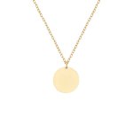 Disk Necklace Brass
