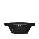 K monogram Jacquard Belt Bag -black