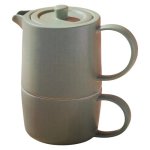 Cafe Life Tea Set With Infuser 450ML 3 Piece Seafoam