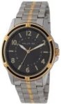 Two-tone Bracelet With Black Dial Men's Watch HD1370B