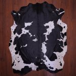 As Grade Nguni Hide 659 Black white L - Large Black white Panelled