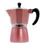 6-CUP Rose Gold & Silver Aluminium Espresso Maker
