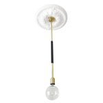 Single Pendant - Black & Brass