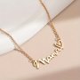 18K Gold Plated "mama" Heart Pendant Necklace Elegant Style Perfect Mother's Day Gift