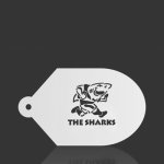 Sharks Stencil And Sponge