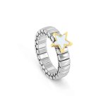 Extension Ring In Stainless Steel Mother Of Pearl Star