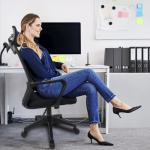 Adjustable Height Meshergo Office Chair With Headrest