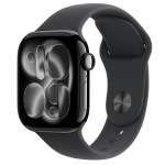Apple Watch Series 11 Gps 42MM Jet Black Aluminium Case With Black Sport Band - M l
