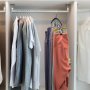 Space-Saving Organizer For Closet - Metal Pants Hangers With 10 Clips 360 Swivel Hook Rubber Coated Hanging Closet Organizer And Storage Hangers
