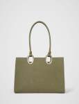 Sammi Oval Hardware Shoulder Tote Bag - 0 Olive