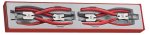 Teng Tools 4PC 9" 255MM Circlip Plier Tray