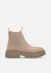 PoP Candy Faux Suede Chelsea Boots - Beige