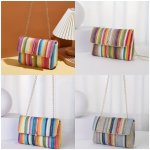 1PC Fashion Sling Bag With Tassel Hardware Accessories Colorful Shoulder Makeup Bag