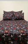 Smte 5 Piece Quilt Set Eiffel Tower Bedspread Set With Keychain