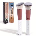 2PCS Makeup Brushes Set Oundation Brush Flat angled Head Makeup Brush Blush Brush Soft Bristles Paper Boxed Portable Makeup Tool