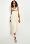 Superbalist Trim Detail Tiered Midi Dress - Ecru
