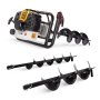 Power Plus 52CC Petrol Earth Auger 1.4KW With 3 Drill Bits