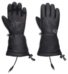 Women’s Heated Btc 12V Leather Gauntlet Gloves Black