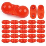 Jogffde 25PCS Fishing Double Rattle Beads Catfish Rig Rattle Bell Beads Fishing Attractor Bell Beads Accessories For Catfish Str