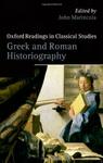 Greek And Roman Historiography Hardcover New