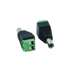 2 Piece Dc Female Cctv Camera Power Plug Adapters Jack Connector M24-11-12