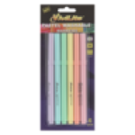 Multicoloured Pastel Washable Marker Set 6-PACK