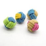 Candy. Candy Rope Ball Dog Toy 8CM - Yellow