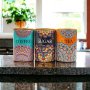 3 Pack Ceramic Canisters Coffee Sugar & Tea - Mandala