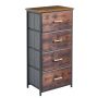 Storage Chest Of Drawers 4 Cabinets Fabric Dressing Table Closet Organizer
