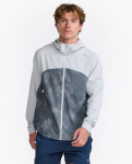 Men's Aero Jacket Water-resistant Stretch Running Jacket - Harbor Mist halftone Camo Turb X Large