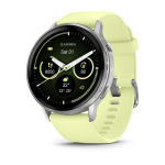 Garmin Venu 4 - 45MM - Silver Bezel With Citron Silicone Band