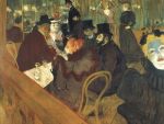 Art.com Wall Art Print At The Moulin Rouge By Henri De Toulouse-lautrec 16" X 12