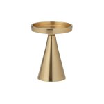 Candle Holder Aluminium 10X10X13CM - Gold