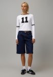 Long Sleeve Graphic Stripe Top - WHITE 11