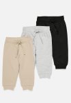 3-PACK Cotton Joggers - Light Grey Marl dark Grey
