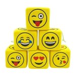 Plush Emoji Cube With Suction