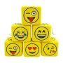 Plush Emoji Cube With Suction
