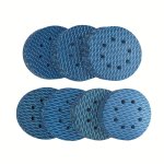 70PCS Diamond Shape 12.7 Cm Sanding Disc Revolutionary Patent Assorted 8 Hole Hook And Loop Sanding Discs For Random Disc Sander