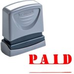 X Stamper 1221 – Paid With Date signature Line – 41-4302-03