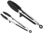 Silicone Tongs 2 Pack 9 Inch & 12 Inch 12 Inch Serving Tong Set