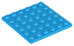 Parts Plate 6 X 6 3958 - Dark Azure