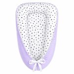 Purple With Black Spots Baby Nest Newborn Lounger