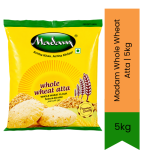 Whole Wheat Atta Gehun Ka Atta - Premium Stone-ground Wholemeal Flour For Soft Rotis Parathas & Chapattis High Fiber Daily Diet
