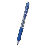SN-100 Blue 0.3MM Fine Ballpoint Pen Retractable Rubber Grip Each 41-3910-02
