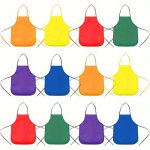 6/12 Pieces Kids Artist Aprons - Non Woven Fabric Suitable For Kitchen Classroom Community Events Parties Crafts & Art Painting 
