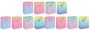 X12-PIECE Rainbow Colour Design Gift Bags Set - 18 23 10CM