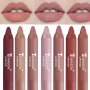 12 Colors Misty Matte Lipstick Color Rendering Moisturizing Lip Gloss Easy To Color Lip Glaze Rotating Lipstick Pen Lip Makeup Valentine's Day Gifts