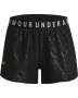 Women's Ua Play Up 3.0 Emboss Shorts - BLACK-001 / XL