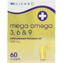 Clicks Mega Omega 3 6 & 9 60 Softgels